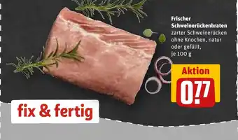 REWE Frischer Schweinerückenbraten tilbud