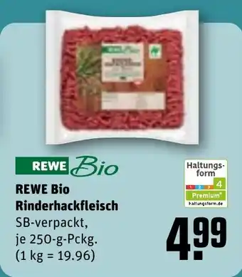 REWE REWE Bio Rinderhackfleisch tilbud