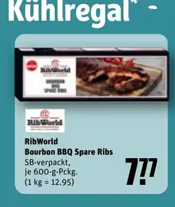 REWE RibWorld Bourbon BBQ Spare Ribs tilbud