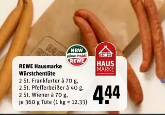 REWE REWE Hausmarke Würstchentüte tilbud