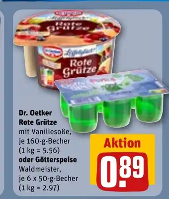 REWE Dr. Oetker Rote Grütze tilbud