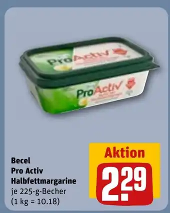 REWE Becel Pro Activ Halbfettmargarine tilbud