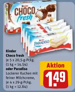 REWE Kinder Choco fresh tilbud