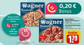 REWE Original Wagner Flammkuchen Elsässer Art tiefgefroren, tilbud