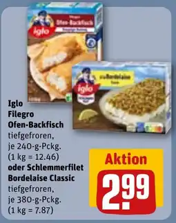 REWE Iglo filegro Ofen-Backfisch tilbud