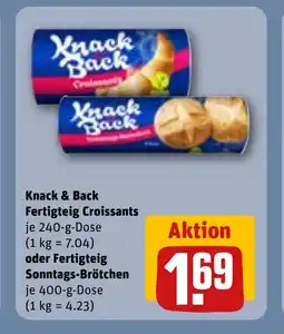 REWE Knack & Back Fertigteig Croissants tilbud