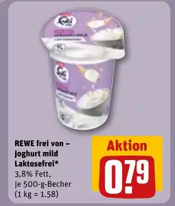 REWE REWE frei von - Joghurt mild Laktosefrei⭑ tilbud