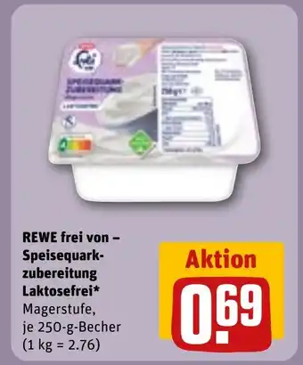 REWE REWE frei von - Speisequark- zubereitung tilbud