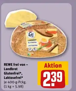 REWE REWE frei von - Landbrot Glutenfrei*, Laktosefrei⭑ tilbud