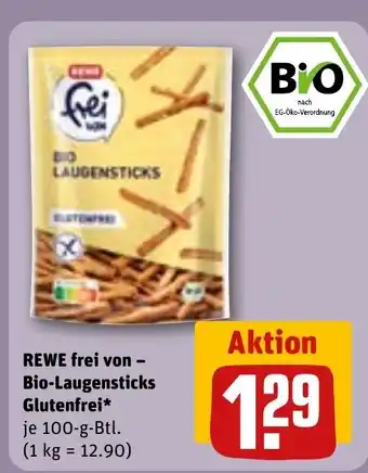 REWE REWE frei von - Bio-Laugensticks Glutenfrei tilbud