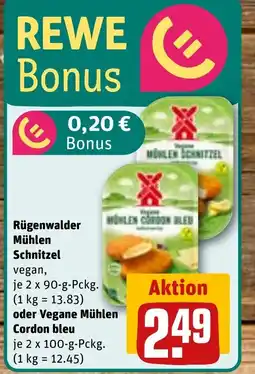 REWE Rügenwalder Mühlen Schnitzel tilbud