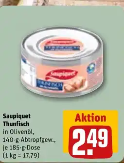 REWE Saupiquet Thunfisch in Olivenöl, tilbud