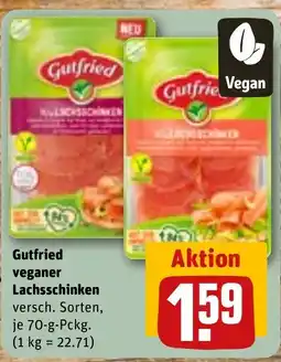 REWE Gutfried veganer Lachsschinken tilbud