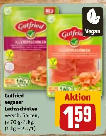 REWE Gutfried veganer Lachsschinken tilbud