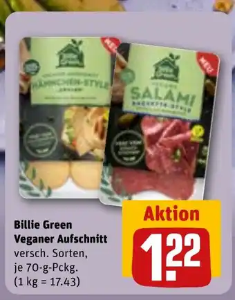 REWE Billie Green Veganer Aufschnitt tilbud