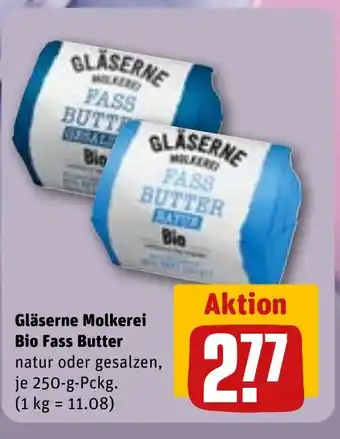 REWE Gläserne Molkerei Bio Fass Butter tilbud