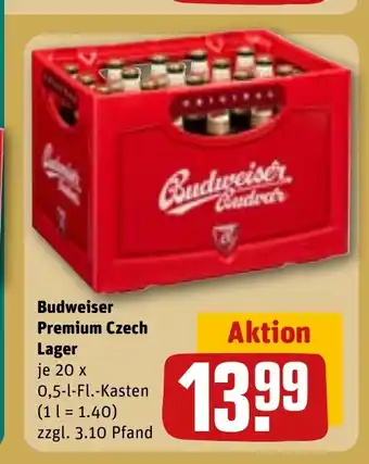 REWE Budweiser Premium tilbud