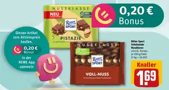 REWE Ritter Sport Schokolade Nussklasse tilbud