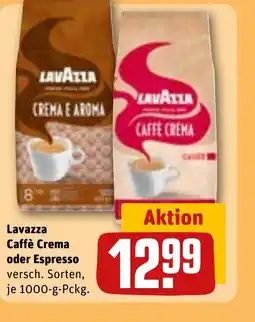 REWE Lavazza Caffè Crema oder Espresso versch. Sorten, tilbud