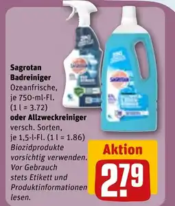 REWE Sagrotan Badreiniger tilbud