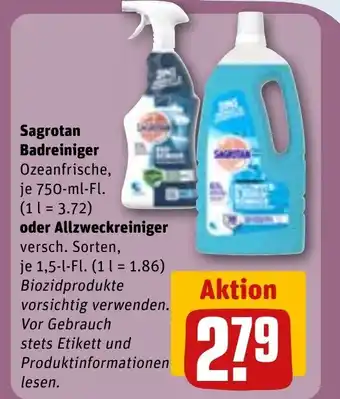 REWE Sagrotan Badreiniger tilbud