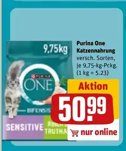 REWE Purina One Katzennahrung tilbud