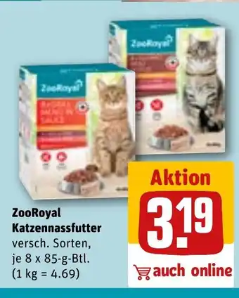 REWE ZooRoyal Katzennassfutter tilbud