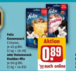 REWE DE Felix Katzensnack tilbud