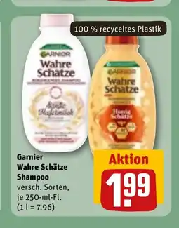 REWE Garnier Wahre Schätze Shampoo versch. Sorten, tilbud