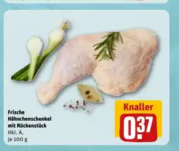 REWE Frische Hähnchenschenkel mit Rückenstück tilbud