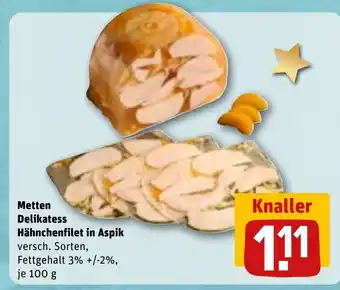 REWE Metten Delikatess Hähnchenfilet in Aspik tilbud