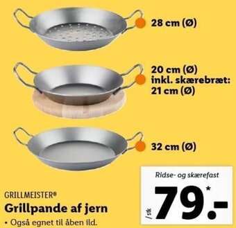 Lidl Grillmeister Grillpande Af Jern tilbud