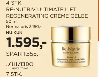 Salling 4 STK. RE-NUTRIV ULTIMATE LIFT REGENERATING CRÈME GELEE tilbud