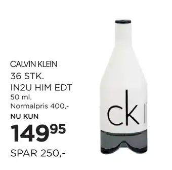 Salling CALVIN KLEIN 36 STK. IN2U HIM EDT tilbud