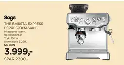 Salling THE BARISTA EXPRESS ESPRESSOMASKINE tilbud