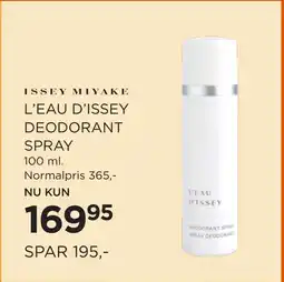 Salling L’EAU D’ISSEY DEODORANT SPRAY tilbud