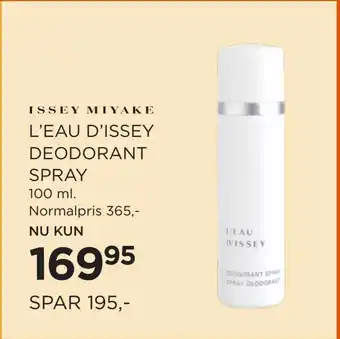 Salling L’EAU D’ISSEY DEODORANT SPRAY tilbud