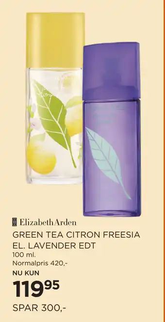 Salling GREEN TEA CITRON FREESIA EL. LAVENDER EDT tilbud