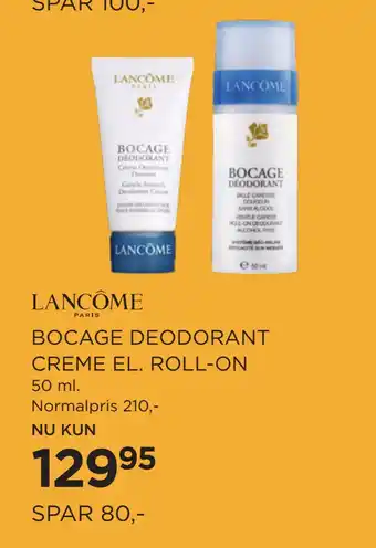 Salling BOCAGE DEODORANT CREME EL. ROLL-ON tilbud