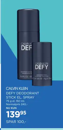 Salling DEFY DEODORANT STICK EL. SPRAY tilbud