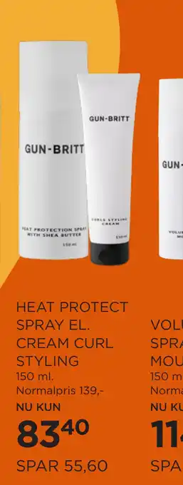 Salling HEAT PROTECT SPRAY EL. CREAM CURL STYLING tilbud