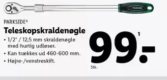 Lidl PARKSIDE® Teleskopskraldenøgle tilbud