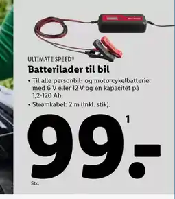 Lidl ULTIMATE SPEED® Batterilader til bil tilbud