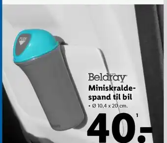 Lidl Beldray Miniskralde- spand til bil tilbud