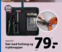 Lidl PARKSIDE® Sæt med hultang og trykknapper tilbud