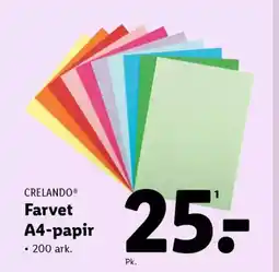 Lidl CRELANDO® Farvet A4-papir tilbud