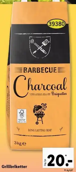 Grillbriketter 3 Kg e