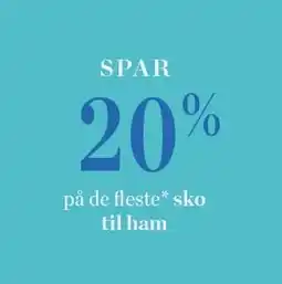 Salling SPAR 20% på de fleste sko til ham tilbud