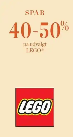 Salling SPAR 40-50% på udvalgt LEGO tilbud