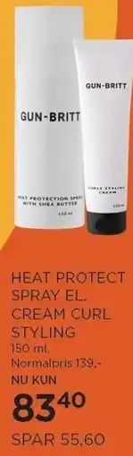 Salling HEAT PROTECT SPRAY EL. CREAM CURL STYLING 150 ml tilbud